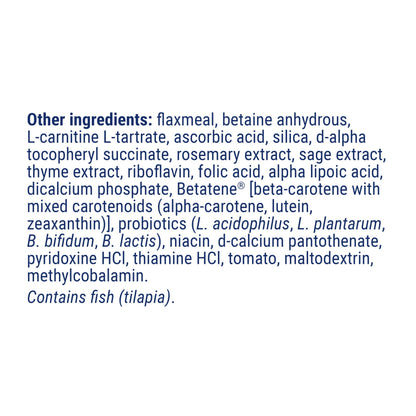 Life Extension Dog Mix, Dog Vitamins and Supplements, probiotics, L-carnitine, B12, folic Acid, Vitamin C, Vitamin E, Rosemary, Nutrient Absorption, Gluten-Free, Non-GMO, 60 Servings