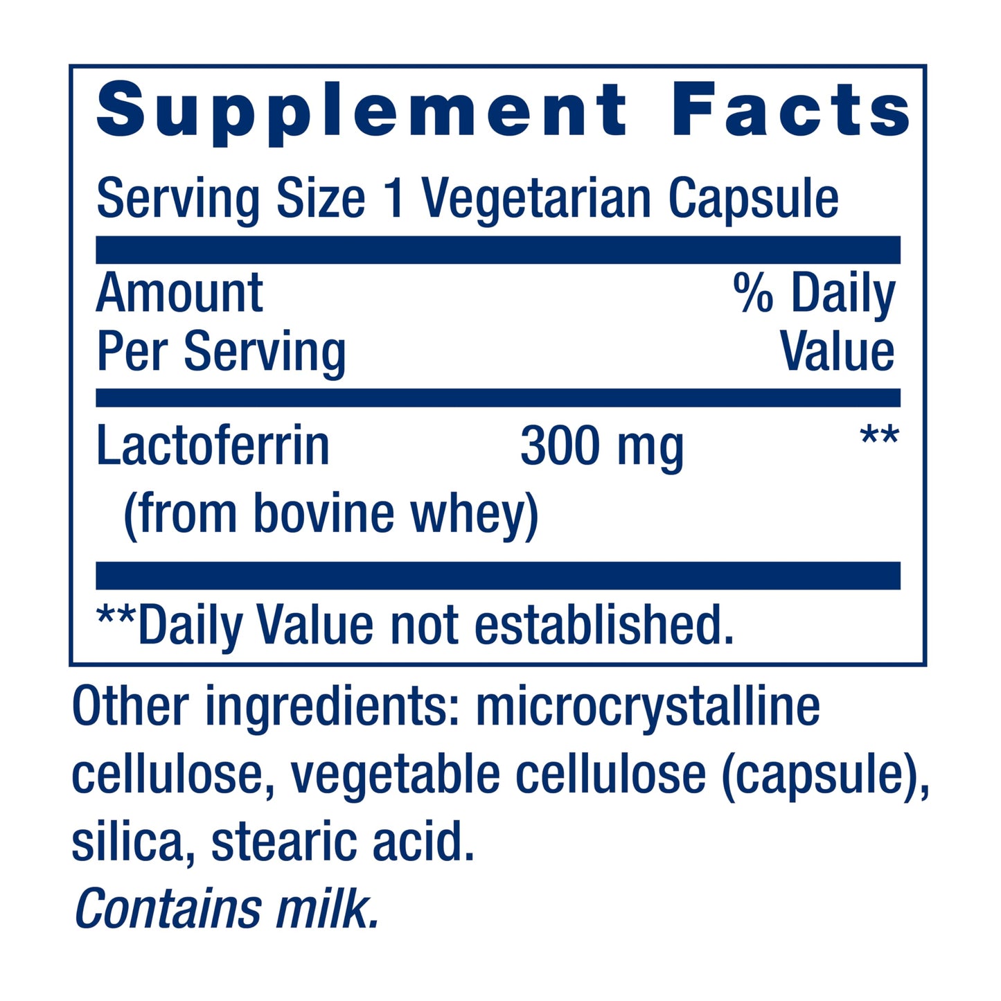 Life Extension Lactoferrin Caps, 60 Capsules