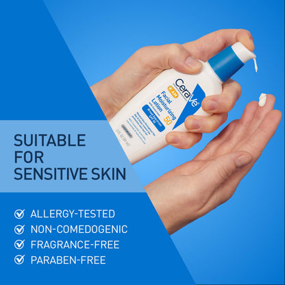 CeraVe AM Facial Moisturizing Lotion SPF 50, Face Moisturizer with SPF, 3oz