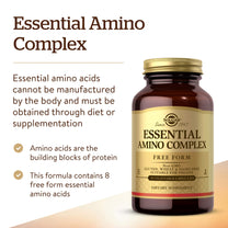 Solgar Essential Amino Complex, 90 Vegetable Capsules - Free Form Essential