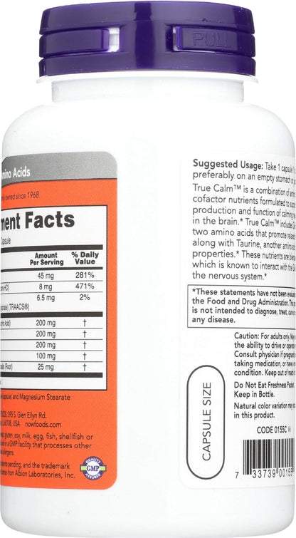 Now Foods True Calm(tm) Amino Relaxer 90 Caps ( two-pack)