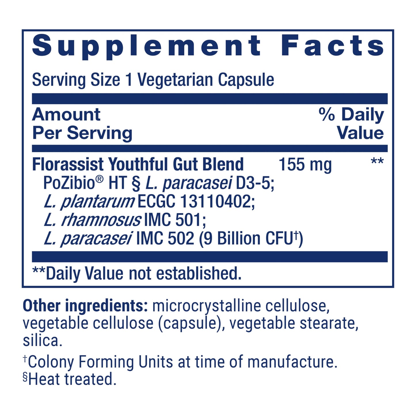 Life Extension FLORASSIST® Probiotic Youthful Gut, Healthy Aging Supplement, postbiotic and probiotic Blend, Heart and Gut Health, Non-GMO, 1-Daily, Gluten-Free, Vegetarian, 30 Capsules