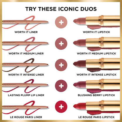 L'Oreal Paris Colour Riche Original Creamy, Hydrating Satin Lipstick with Argan Oil and Vitamin E, Berry Parisienne , 1 Count