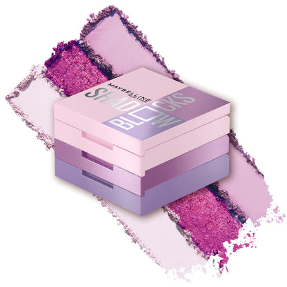 Maybelline New York Shadow Blocks Shadow Blocks Eyeshadow Palette, Stacked Eye Shadow Trio, Broadway & Prince St, 0.08 oz