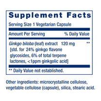 Life Extension Ginkgo Biloba Certified Extract, 120 mg, 365 Capsules