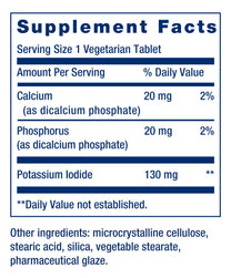 Life Extension Potassium Iodide 130mg 14 Tablets
