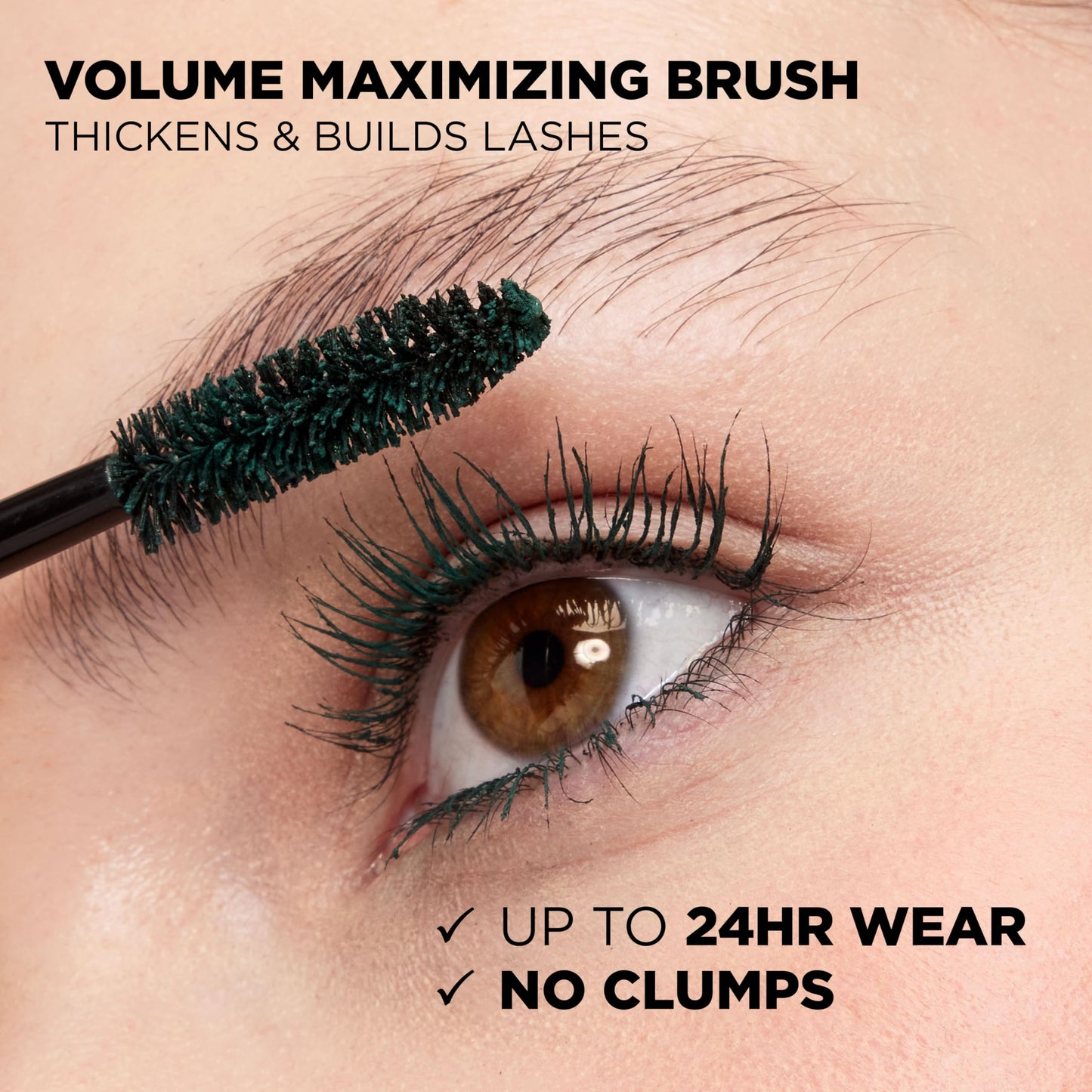 L’Oreal Paris Original Voluminous Mascara, Building Mascara Volume and Length Formula, Washable, Deep Green, 0.26 Fl Oz., 1 Count