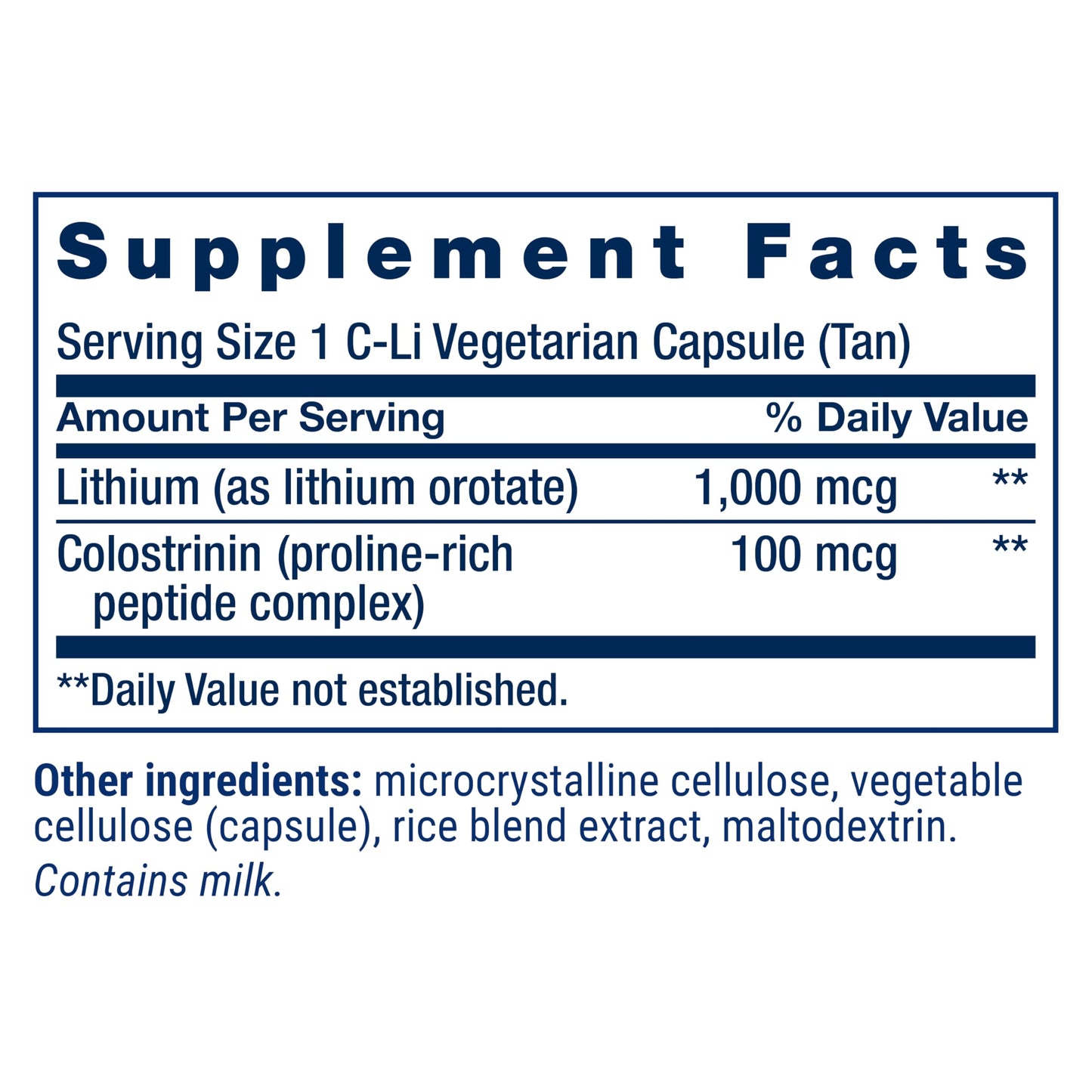 Life Extension Memory Protect, Lithium, colostrinin Milk peptides, Memory and Cognitive Health Support, Gluten-Free, Non-GMO, 12 colostrinin-Lithium (C-Li) Capsules, 24 Lithium (Li) Capsules