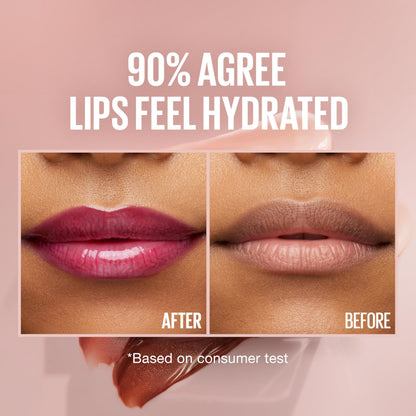 Maybelline New York Lifter Gloss Hydrating Lip Gloss with Hyaluronic Acid, Taffy, Sheer Berry, 1 Count