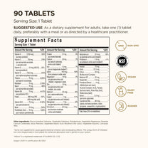 Solgar Formula VM-75, 90 Tablets - Vitamin A, B6, B12, C, D, E, Vegan