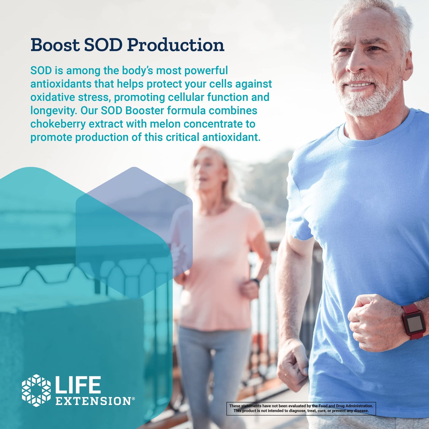 Life Extension SOD Booster, Promotes SOD (Superoxide dismutase) Production for Liver Health & Detox, Helps Protect Cells from Cellular Stress, Gluten-Free, Non-GMO, Vegetarian, 30 Capsules