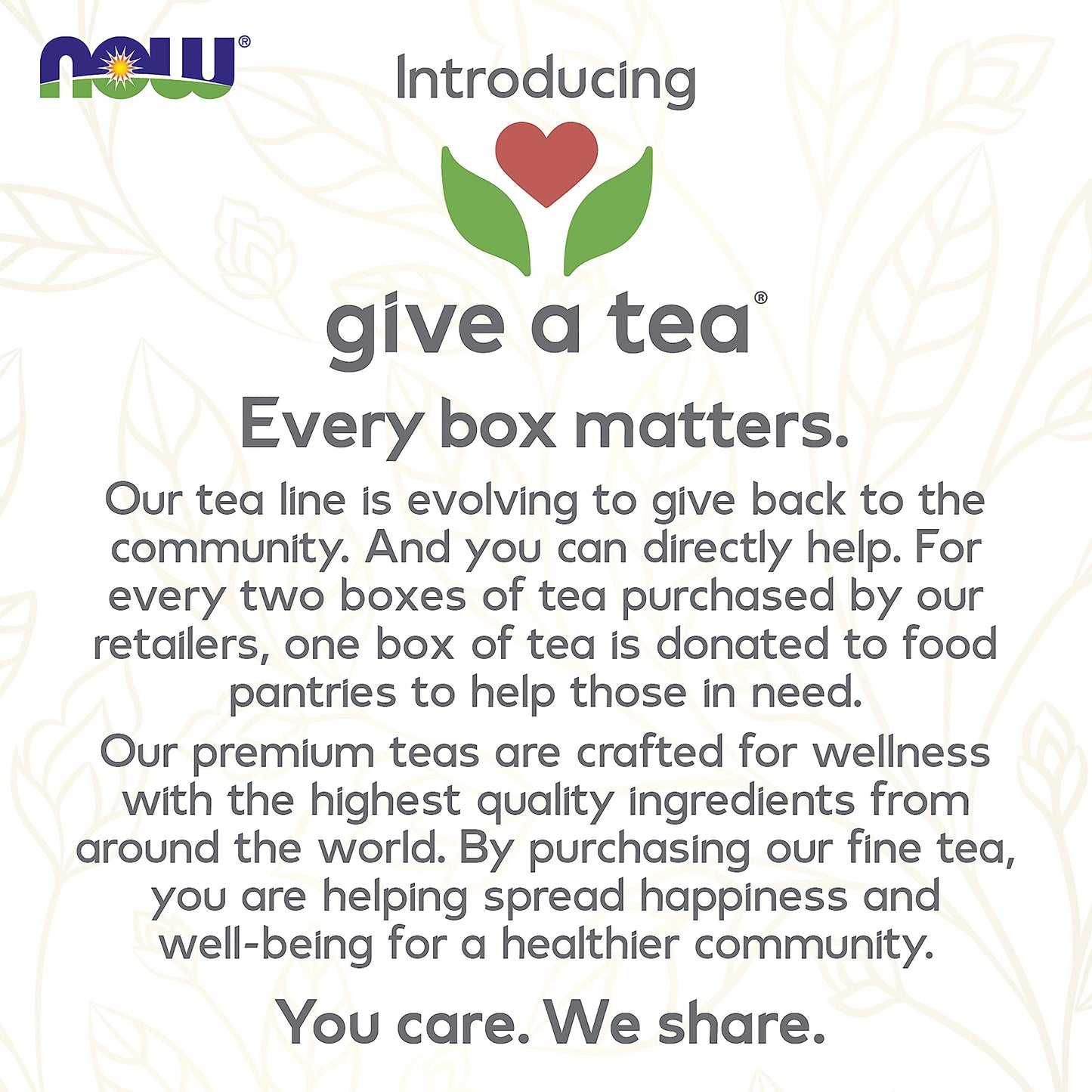 NOW Give a Tea®, Heavenly Hip Hibiscus™, Herbal Punch Tea, Everyday Wellness with the Refreshing Punch of Hibiscus Flowers, Caffeine Free, 24 Tea Bags