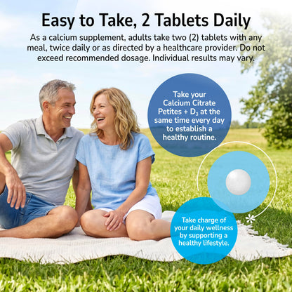 21st Century Calcium Citrate + D3 Petites, Easy to Swallow, 200 Count