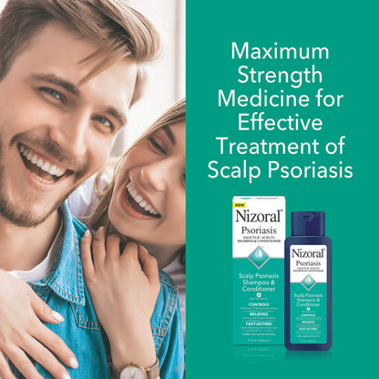 Nizoral Psoriasis Shampoo & Conditioner, 11 Oz, 2 Pk Gentle Scalp Treatment