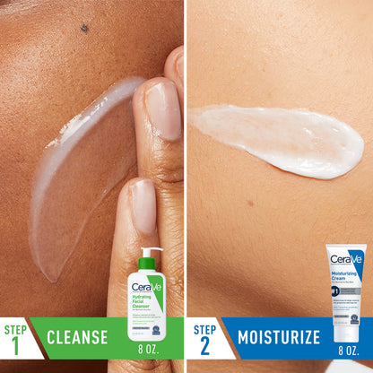 CeraVe Skin Care Set, Moisturizing Cream & Hydrating Facial Cleanser