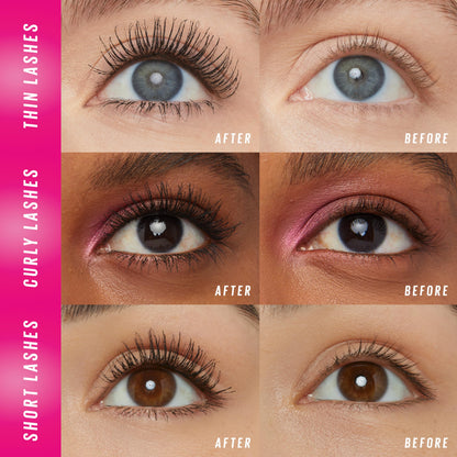 Maybelline Lash Sensational Firework Washable Mascara, Lengthening & Volumizing Mascara for up to 24HR wear, Blackest Black, 1 Count