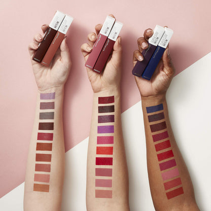 Maybelline Super Stay Matte Ink Liquid Lipstick Makeup, Long Lasting High Impact Color, Up to 16H Wear, Amazonian, Nude Brown, 1 Count, Packaging May Vary