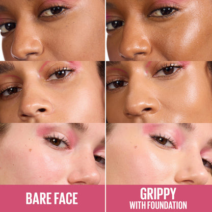 Maybelline Grippy Serum Primer, Hydrating Makeup Primer with 2% Niacinamide For Up To 24HR Make Up Wear, Clear, 1 Count