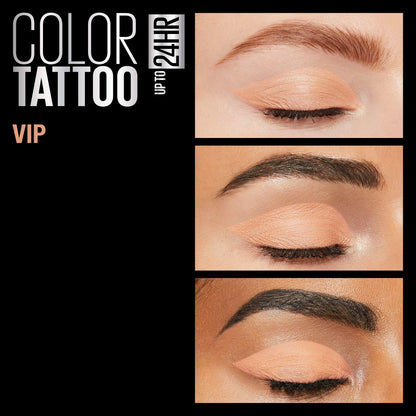 Maybelline New York Color Tattoo 24 Hour Longwear Cream Eyeshadow Makeup, V.I.P, 0.14 Ounce