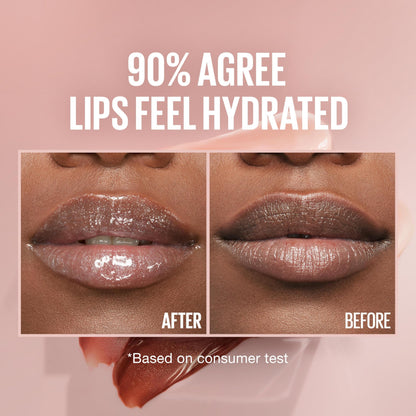 Maybelline Lifter Gloss, Hydrating Lip Gloss with Hyaluronic Acid, High Shine for Plumper Looking Lips, Pearl, Silver Pearl Clear, 0.18 Ounce