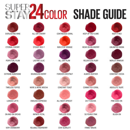 Maybelline New York Superstay 24, 2-step Lipcolor, Non-Stop Orange