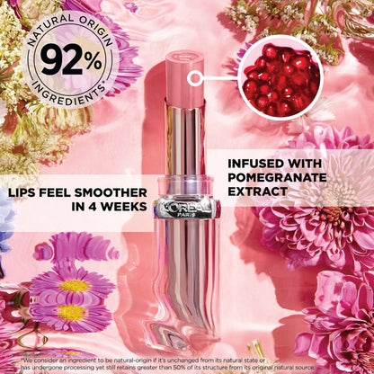 L'Oreal Paris Glow Paradise Hydrating Balm-in-Lipstick with Pomegranate Extract, Peach Charm, 0.1 Oz