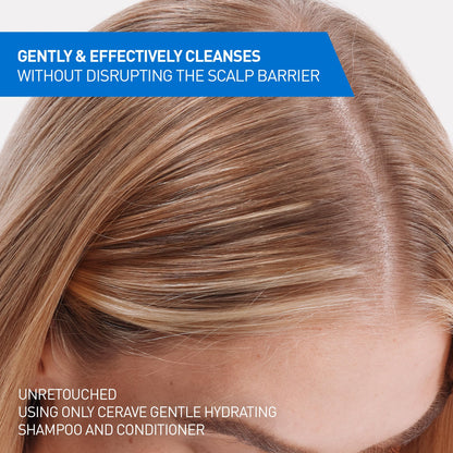 CeraVe Gentle Hydrating Shampoo with Hyaluronic Acid for Hair & Scalp, 12oz