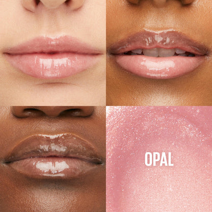 Maybelline Lifter Gloss, Hydrating Lip Gloss with Hyaluronic Acid, High Shine for Plumper Looking Lips, Opal, Pink Neutral, 0.18 Ounce