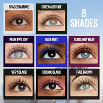 Maybelline Lash Sensational Sky High Washable Mascara, Volumizing, Lengthening, Defining, Curling, Multiplying, Buildable Mascara Make Up Formula, Blue Mist, 1 Count