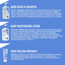 CeraVe Baby Bath Set, Wash & Shampoo, Moisturizing Lotion, Healing Ointment