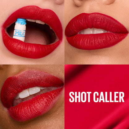 Maybelline Super Stay Matte Ink Liquid Lipstick Makeup, Long Lasting High Impact Color, Up to 16H Wear, Shot Caller, Bright Pinky Red, 1 Count, Packaging May Vary