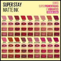 Maybelline Super Stay Matte Ink Liquid Lipstick Makeup, Long Lasting High Impact Color, Up to 16H Wear, Founder, Cranberry Red, 1 Count, Packaging May Vary