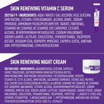 CeraVe Vitamin C Serum and Night Cream Skin Care Set, Travel Essentials