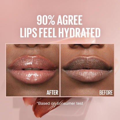Maybelline Lifter Gloss, Hydrating Lip Gloss with Hyaluronic Acid, High Shine for Plumper Looking Lips, Topaz, Terracotta Neutral, 0.18 Ounce