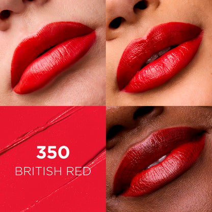 L'Oreal Paris Colour Riche Original Creamy, Hydrating Satin Lipstick with Argan Oil and Vitamin E, British Red , 1 Count