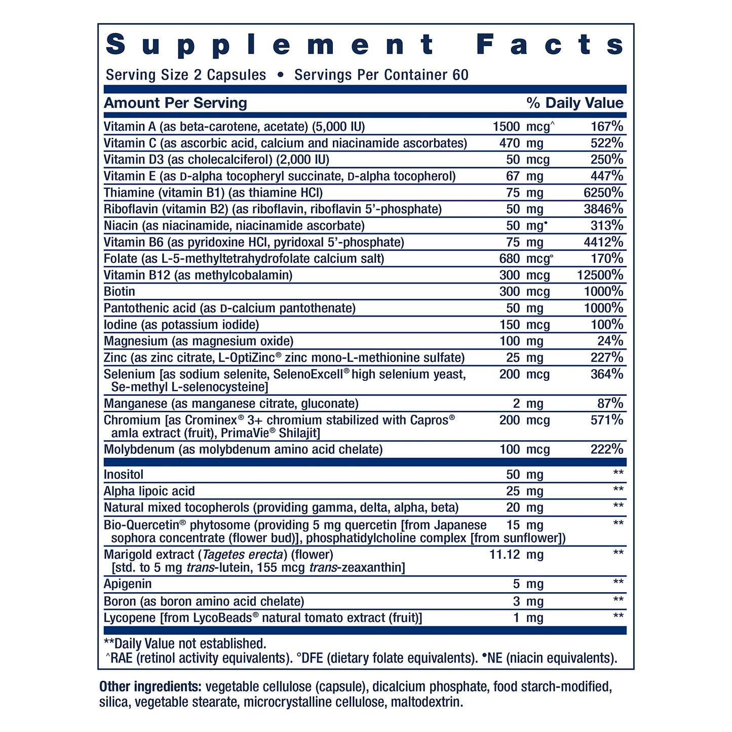 Life Extension Two-Per-Day Multivitamin, Vitamins B, C, D, zinc, 25 Vitamins, Minerals & extracts, 120 Capsules Bundle with N-Acetyl-L-Cysteine (NAC) 600 mg, 60 Capsules
