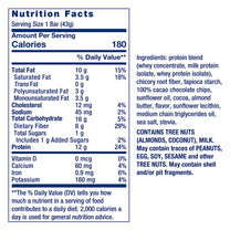 Life Extension Wellness Bar (Chocolate Brownie), 12 g of protein, 8 g of fiber, chocolate brownie flavor, 100% cacao chips, protein-rich, on-the-go snack, only 1 g of sugar, 6 bars