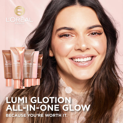 L'Oreal Paris Makeup True Match Lumi Glotion, Natural Glow Enhancer, Illuminator Highlighter, Bronzing Drops For a Sun-Kissed Glow For Face and Body, 904 Deep, 1.35 fl oz