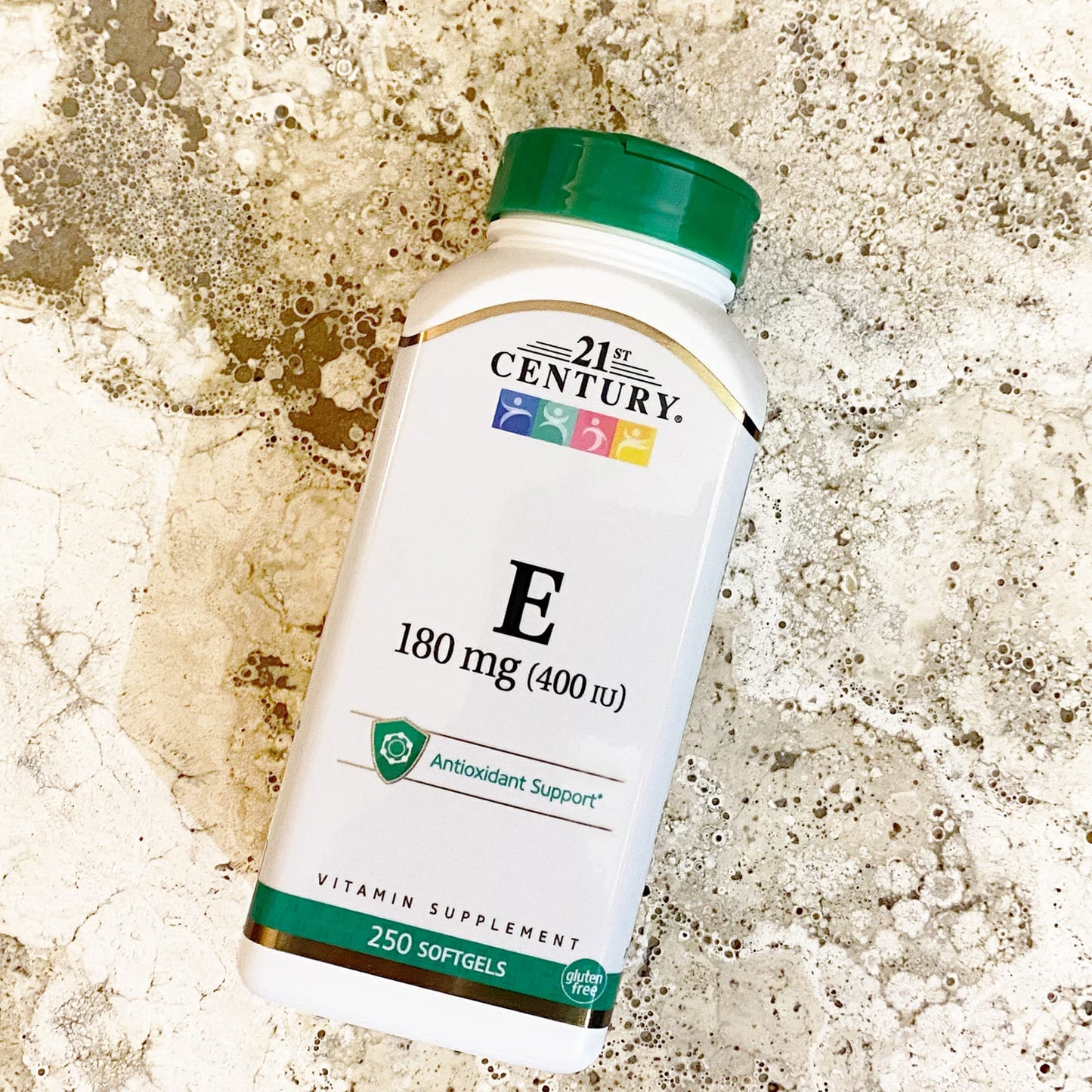 21st Century Vitamin E 400 IU Softgels, Antioxidant & Heart, 250 Count