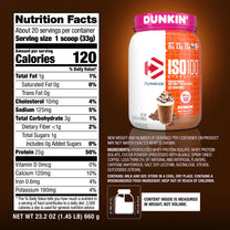 Dymatize ISO100 Protein Powder +Energy, 100% Whey Isolate, Mocha Latte