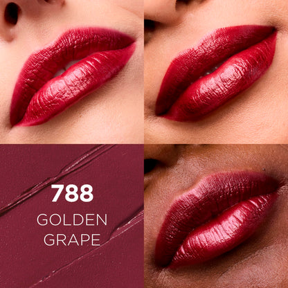 L'Oreal Paris Colour Riche Original Creamy, Hydrating Satin Lipstick with Argan Oil and Vitamin E, Golden Grape , 1 Count