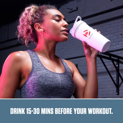 Dymatize Energyze Pre Workout Powder for Men and Women, Peach Mango, 150mg Caffeine, 5g BCAAs, Performance Blend of L-Theanine, L-Tyrosine, L-Citrulline, No Sugar (30 Servings)