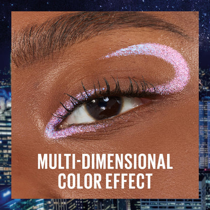 MAYBELLINE Tattoo Studio Long-Lasting Sharpenable Eyeliner Pencil, Glide on Smooth Gel Pigments with 36 Hour Wear, Waterproof, Aurora Flip, 1 Count