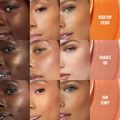 Maybelline Sunkisser Multi-Use Liquid Blush and Bronzer, Blendable, Longwear, Glowy Make Up, Shades On, 1 Count