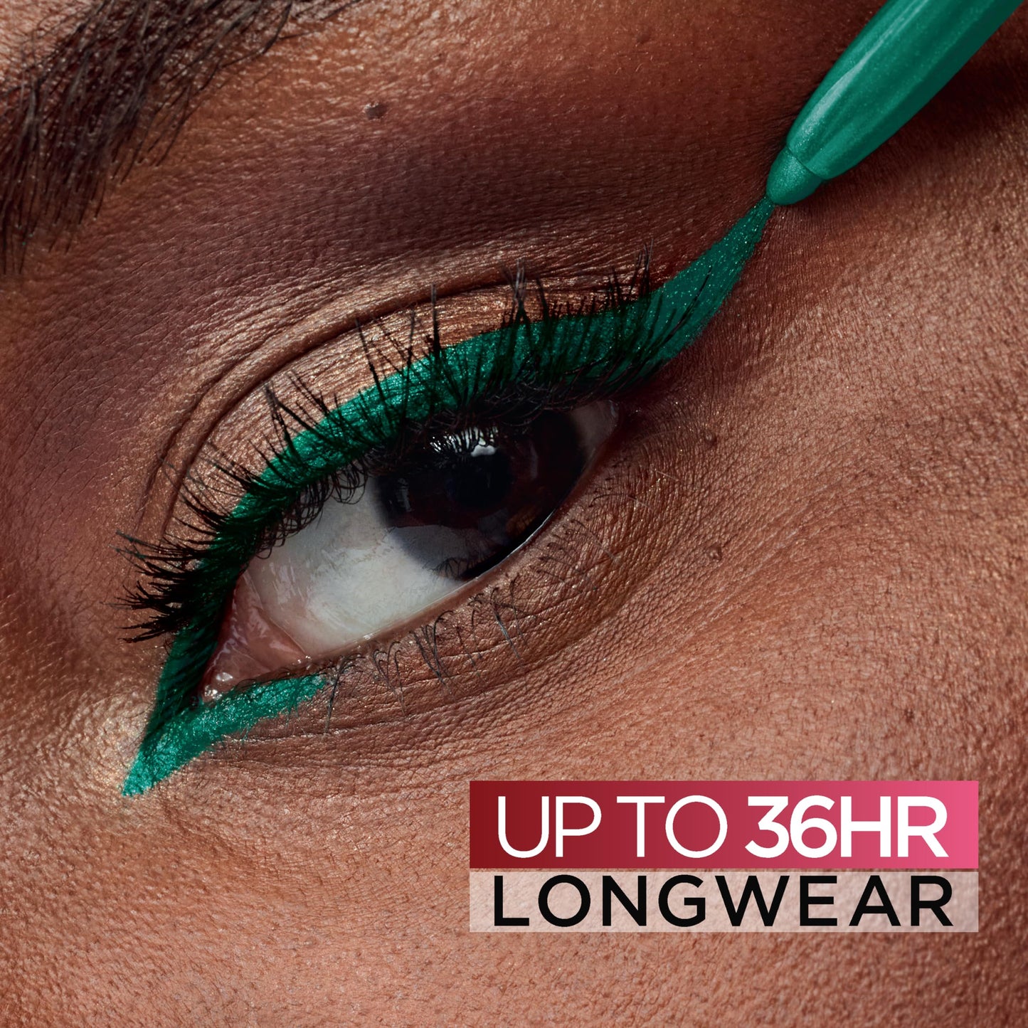 L'ORÉAL Infallible Grip Mechanical Gel Eyeliner Pencil, Smudge-Resistant, Waterproof Eye Makeup with Up to 36HR Wear, Emerald Green, 1 Kit, 1 Fl Oz (Pack of 1)