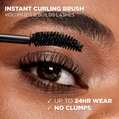 L’Oreal Paris Original Voluminous Mascara, Building Mascara Volume and Length Formula, Curved Brush, Washable, Black Brown, 0.26 Fl Oz., 1 Count