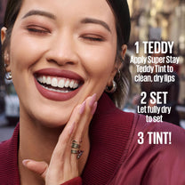 MAYBELLINE Super Stay Teddy Lip Tint, Long Lasting Matte Lipstick For Up To 12HR Wear, Petalcore, 1 Count