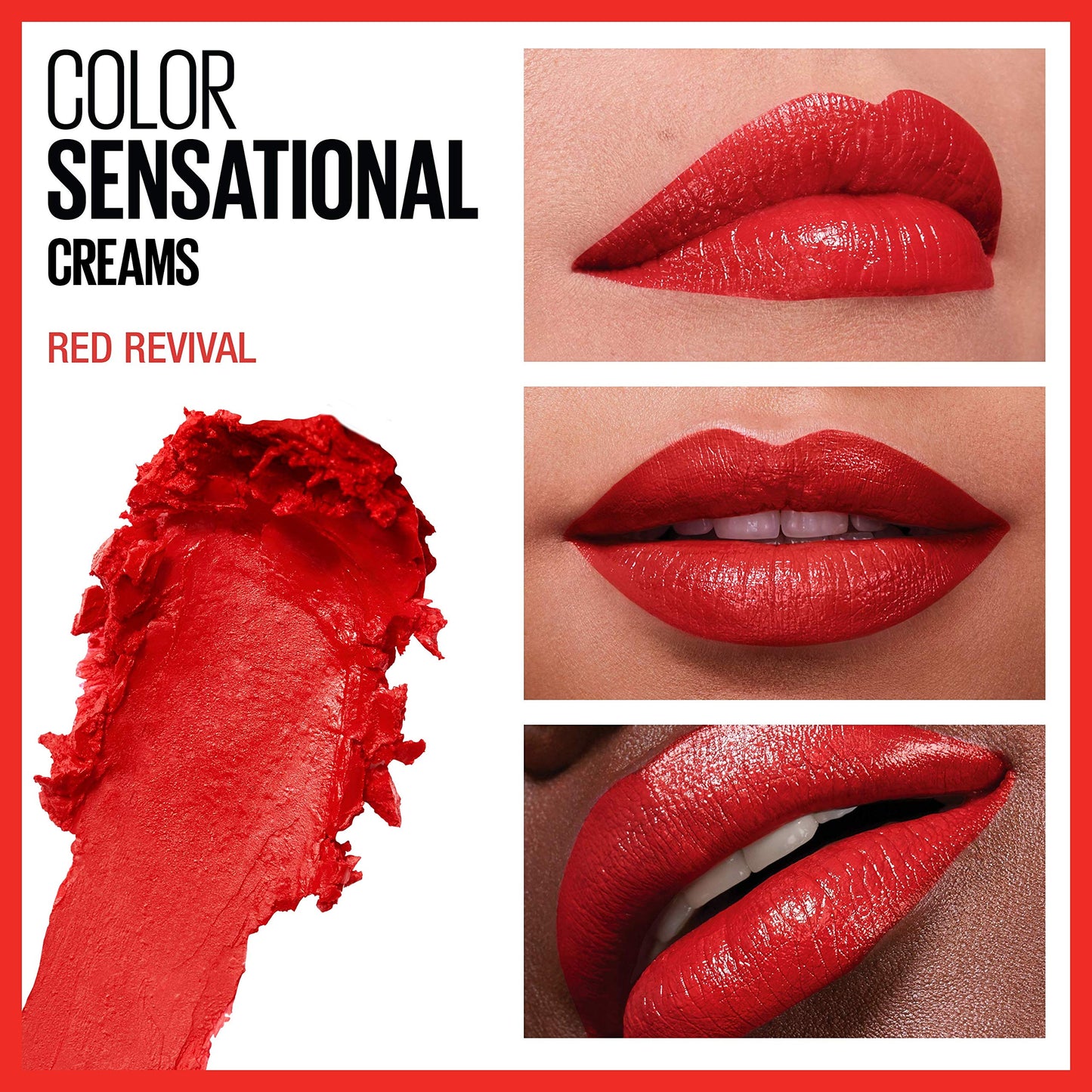 MAYBELLINE - Color Sensational Lipcolor 645 Red Revival - 0,15 oz (4.2 g)