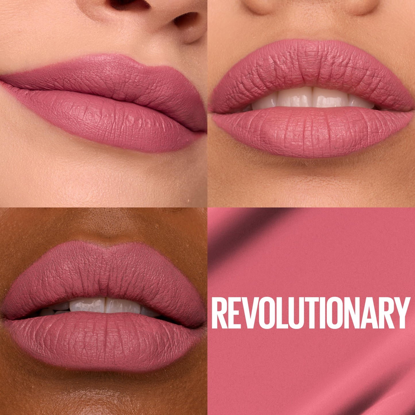 Maybelline Super Stay Matte Ink Liquid Lipstick Makeup, Long Lasting High Impact Color, Up to 16H Wear, Revolutionary, Light Mauve Pink, 1 Count, Packaging May Vary