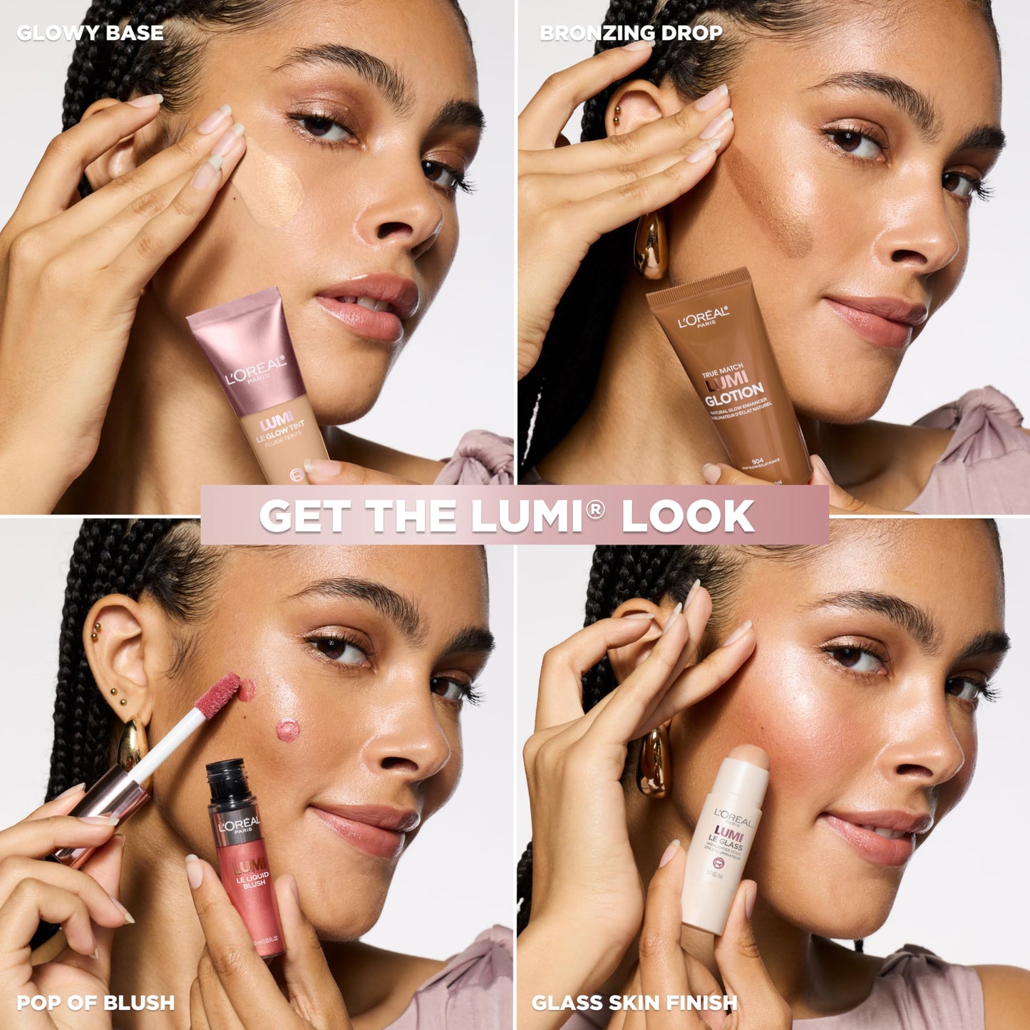 L'Oreal Paris Makeup True Match Lumi Glotion, Natural Glow Enhancer, Illuminator Highlighter, Bronzing Drops For a Sun-Kissed Glow For Face and Body, 902 Light, 1.35 fl oz